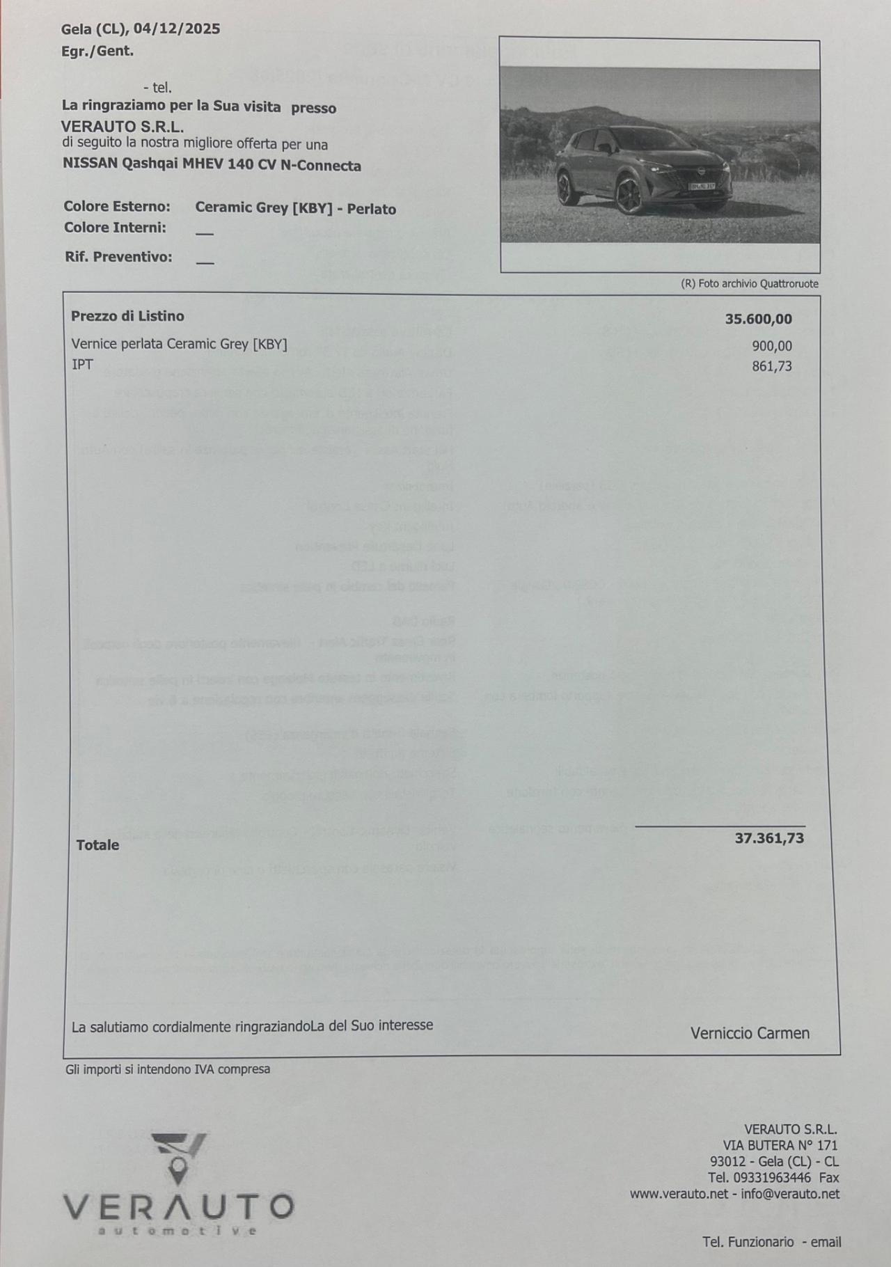 Nissan Qashqai 1.3 mhev N-Connecta 140cv SUPER OFFERTA T-STOCK