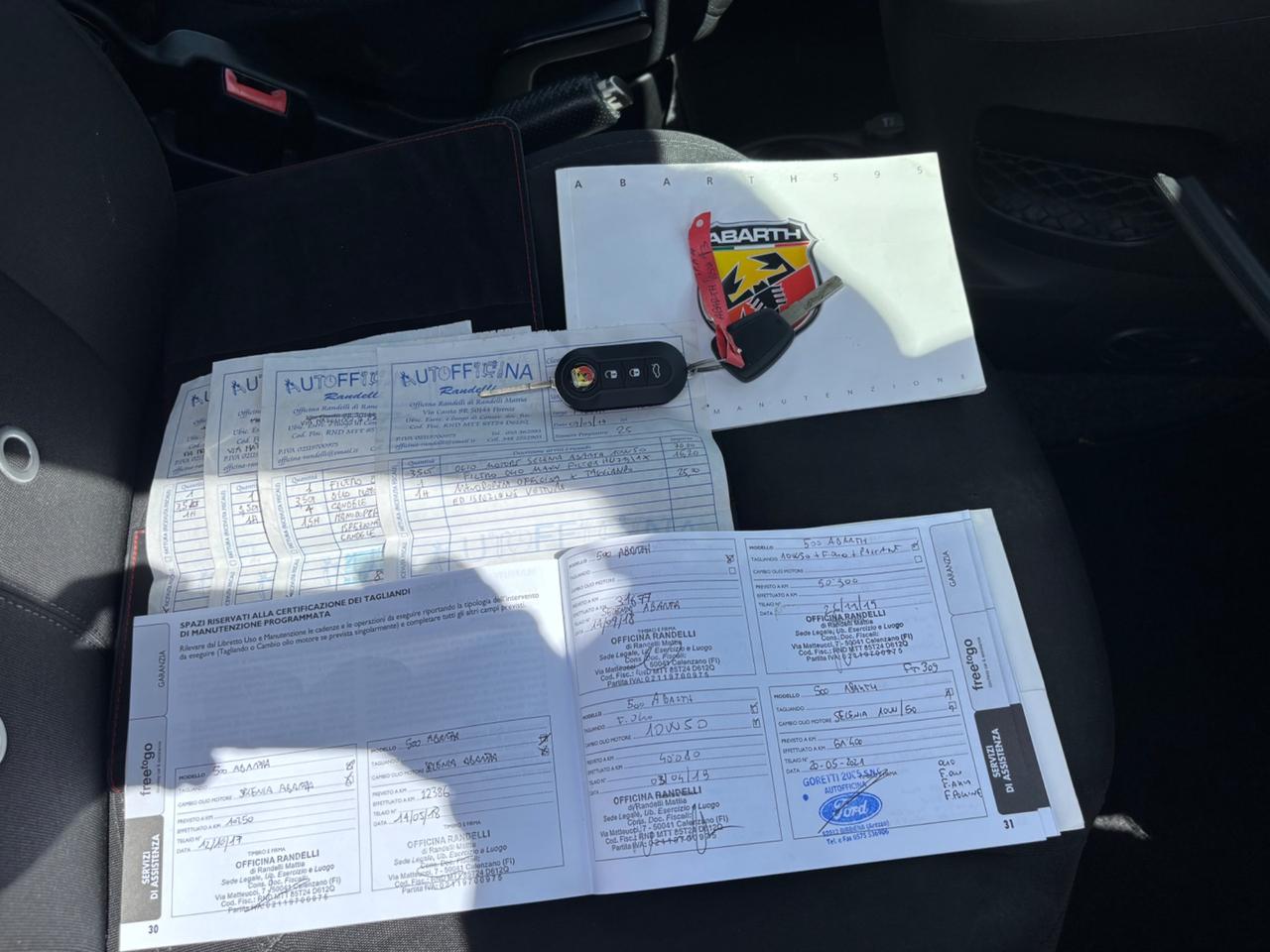 Abarth 595 1.4 Turbo T-Jet 145 CV,TAGLIANDI CERTIFICATI