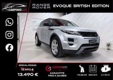 Land Rover Range Evoque 2.2 TD4 5p. British Edition Dynamic