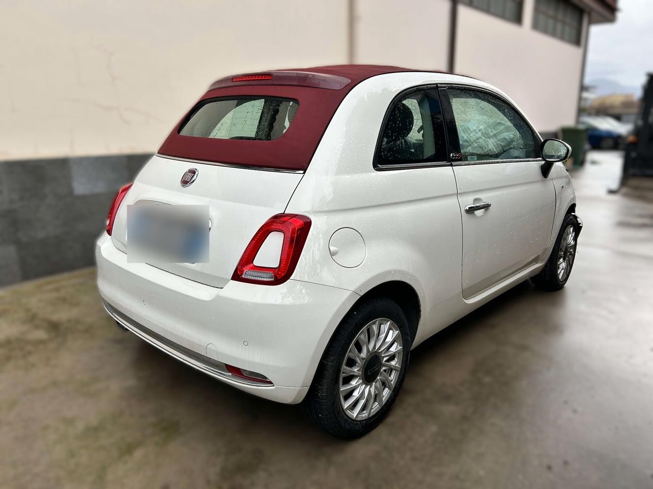 Fiat 500C Cabrio 1.2 Benzina - 2017 Incidentata