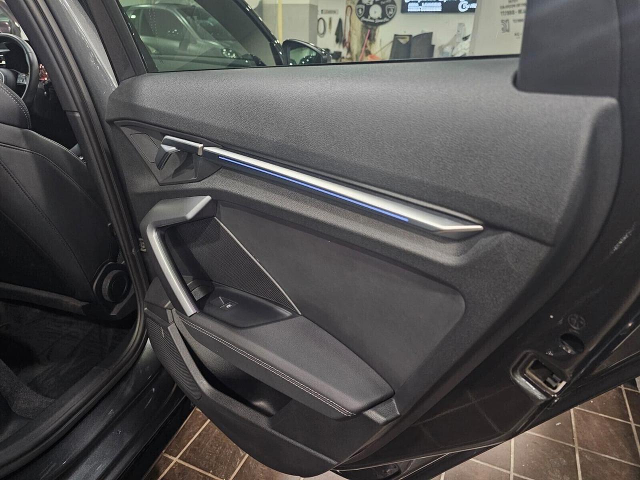 NUOVA AUDI A3 SPORTBACK SPB S-LINE 35TDI 150CV S-TRONIC BLACK -LUCI- SONOS- SEDILI ELETTRICI-RISCALDATI-MASSAGGIANTI