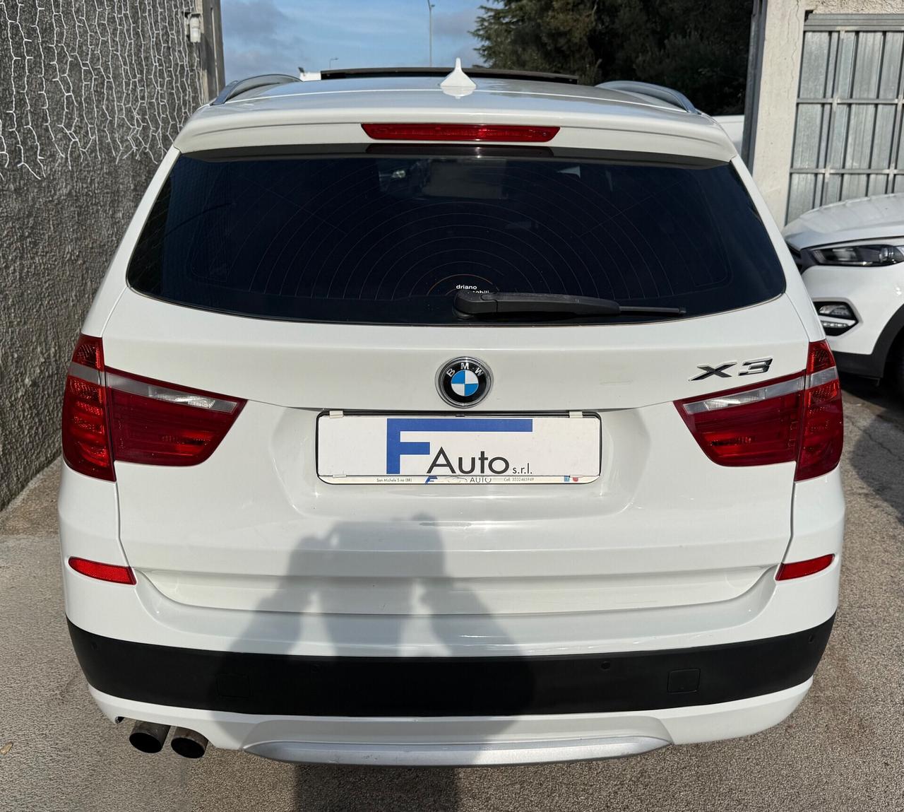 Bmw X3 xDrive 30d,TETTO PANORAMICO APRIBILE,pelle Bordeaux,Xeno+Led,Bluetooth,ecc.