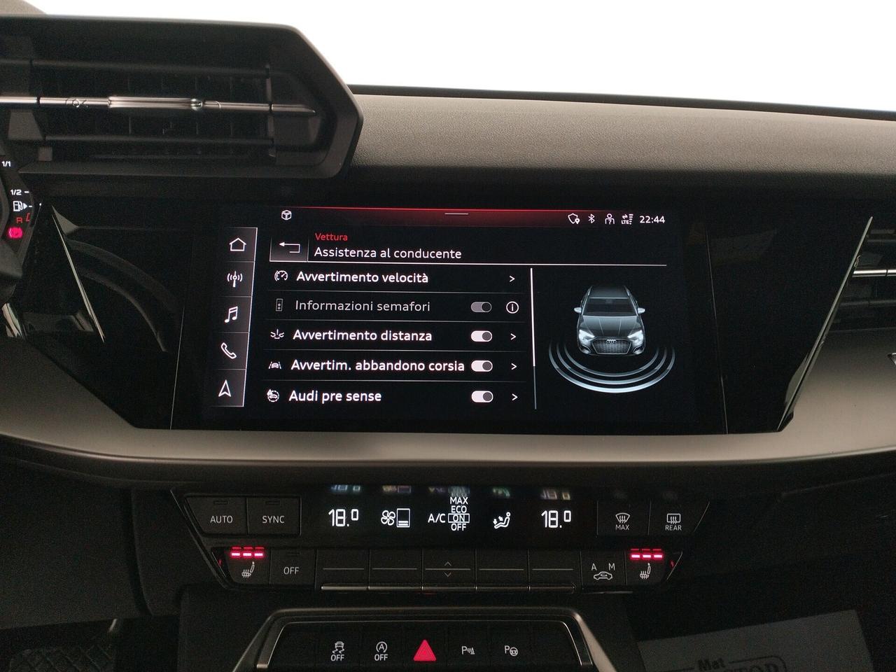 AUDI A3 Sportback 30 1.0 tfsi mhev s-tronic - GARANZIA AUDI -NEOPATENTATI