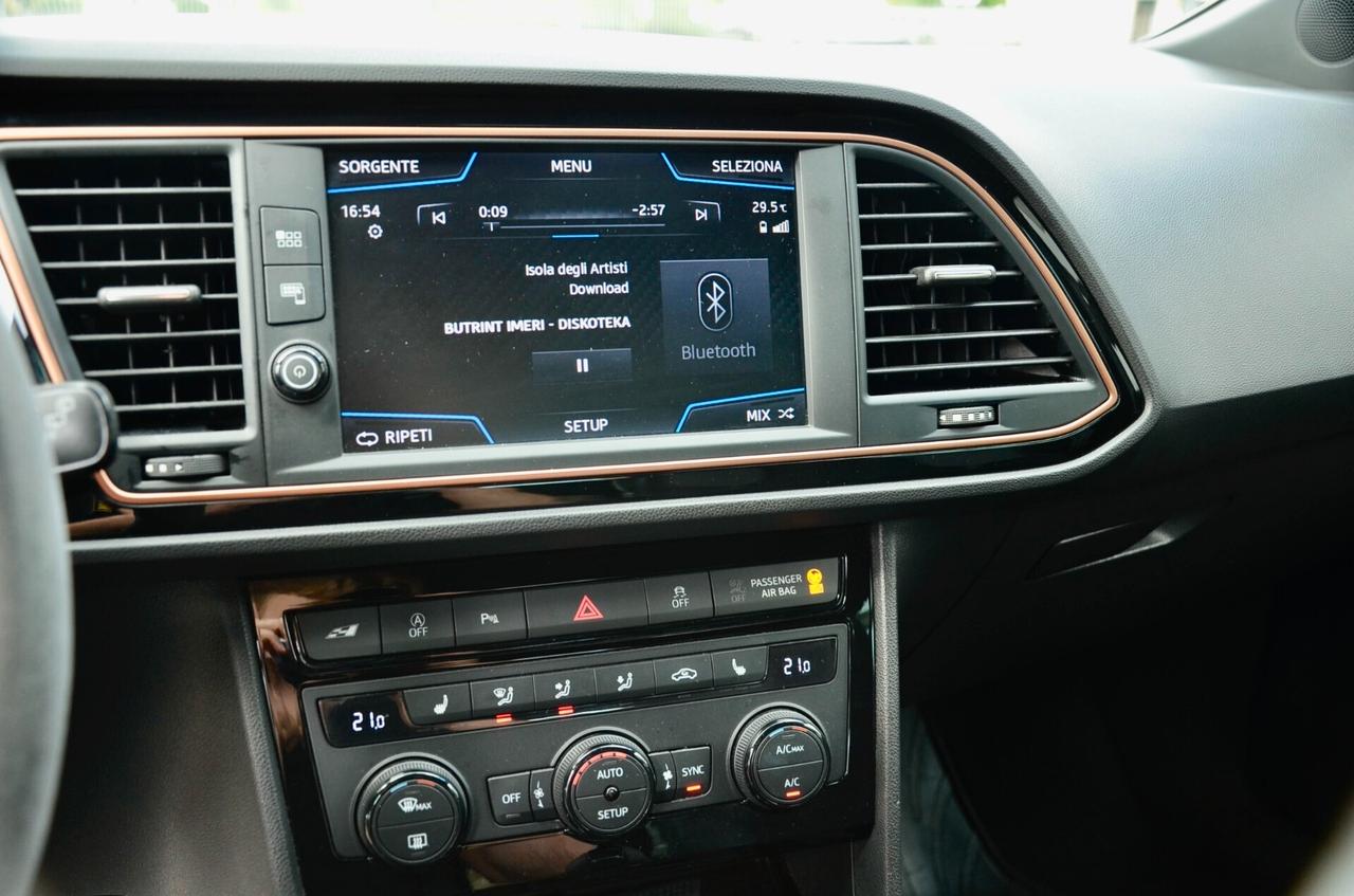 SEAT LEON ST 2.0 TSI CUPRA R 4DRIVE 300cv DSG, UFF ITALIANA, SERVICE UFF SEAT, EURO 6D, SCARICO, FARI LED, PADDLE, NAVI, PERMUTE