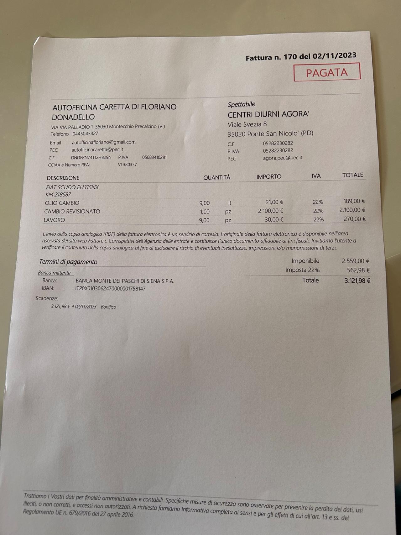 Fiat Scudo 2.0 MJT PL Combi 8 posti (M1)