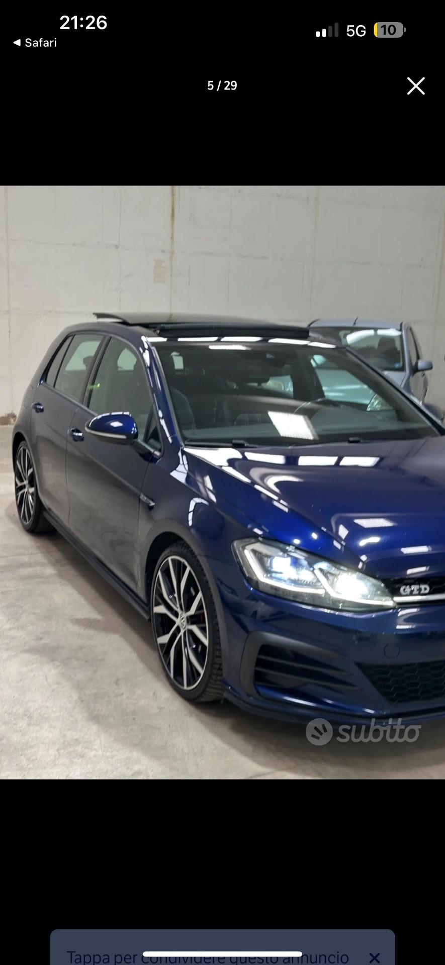 Volkswagen Golf GTD 2.0 TDI 5p. BlueMotion Technology