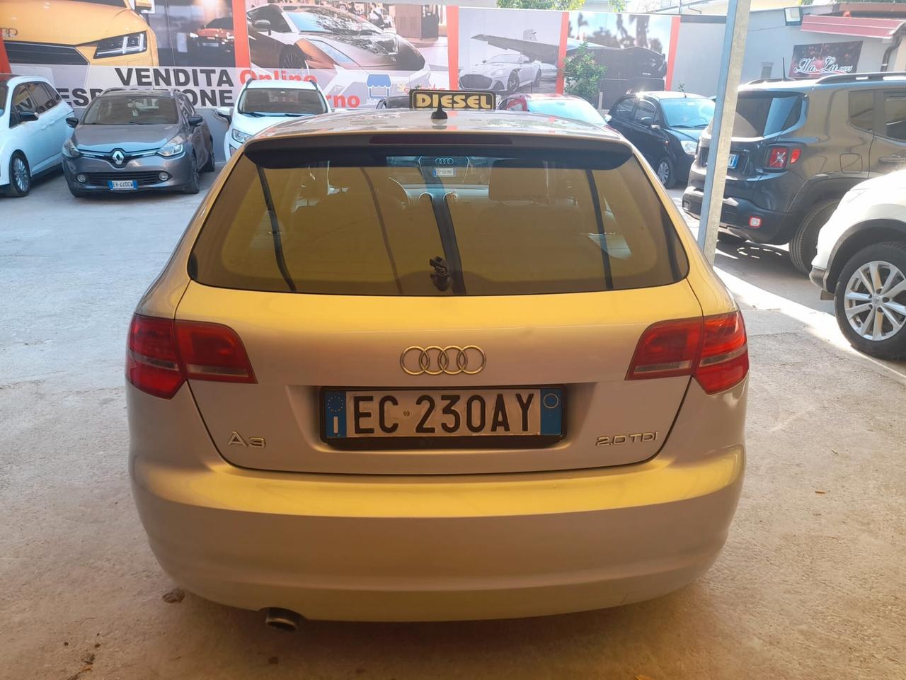 Audi A3 SPB 2.0cc diesel 12 mesi garanzia-2010