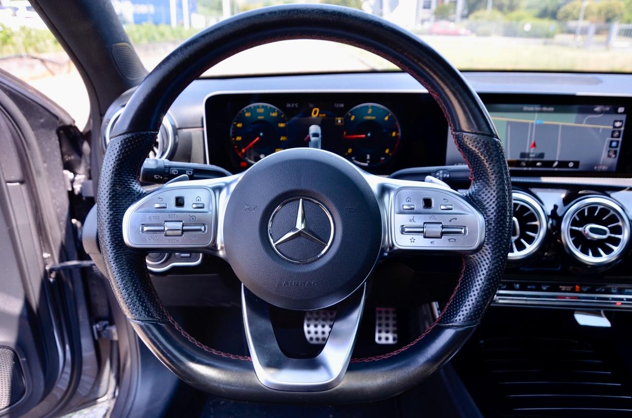MERCEDES-BENZ A 180d PREMIUM AMG LINE 116cv AUTO, TETTO, HI-FI PREMIUM, EURO 6D, UFF ITALIANA, LUCI 64 COLORI, PERMUTE