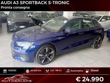 Audi A3 SPB 30 TDI S tronic Advanced FINANZIABILE