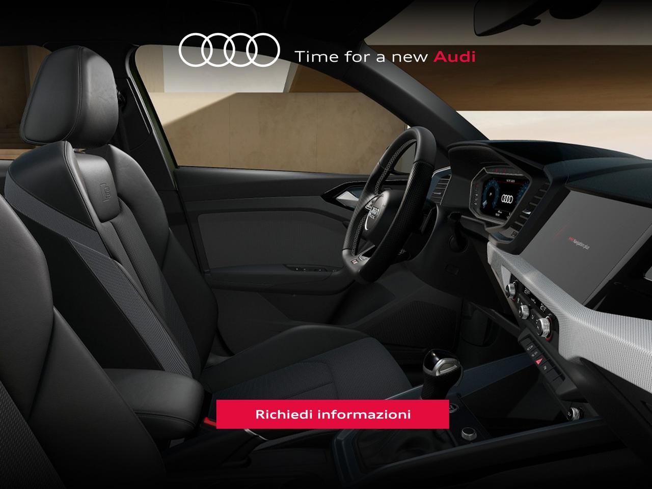 Audi A1 sportback 30 1.0 tfsi identity black 116cv s-tronic