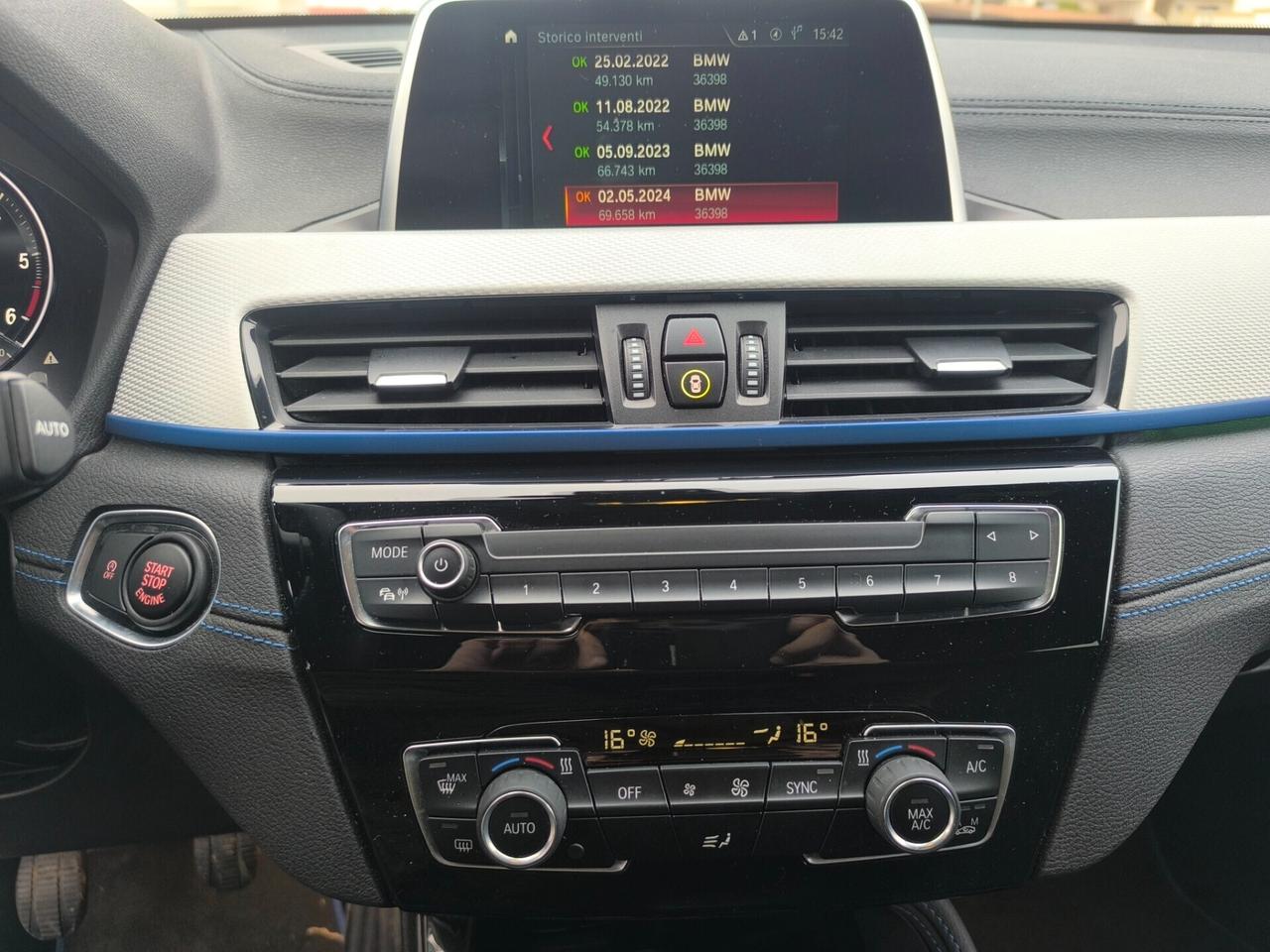 BMW X2 XDRIVE MSPORT 2.0 DIESEL 150cv km 78.000 BMW LUCI AMBIENT