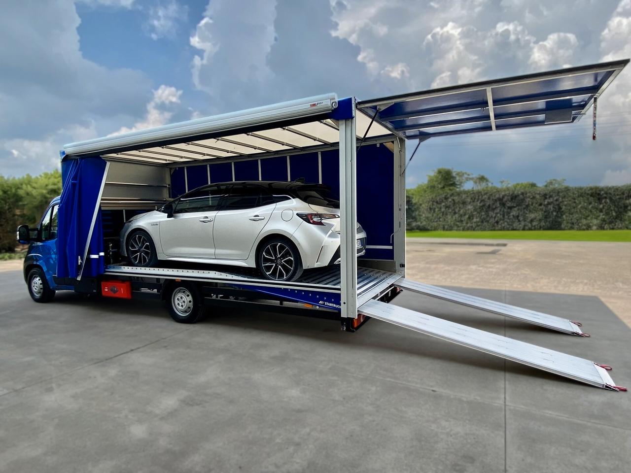 Allestimento trasporto auto coperto carroattrezzi
