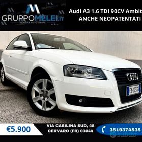 Audi A3 1.6 TDI 90CV Ambition ANCHE NEOPATENTATI