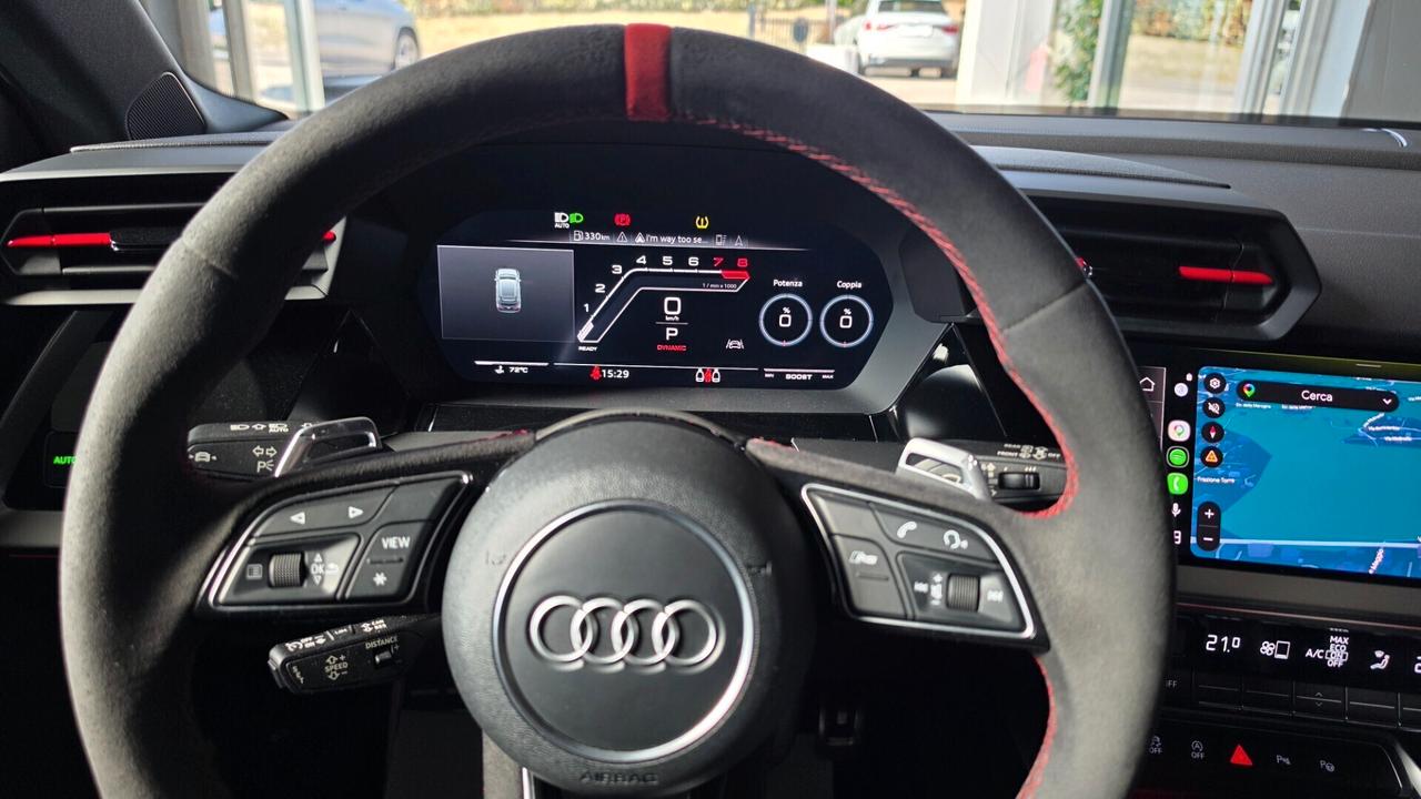 Audi A3 RS 3 SPB TFSI quattro S tronic - FULL OPTIONAL - PERFETTA - FRENI CARBOCERAMICI