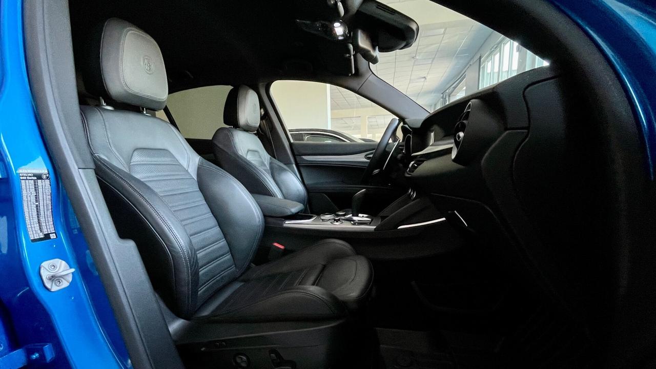 ALFA ROMEO STELVIO 2.2 VELOCE Q4 TURBODIESEL 210CV - VOLANTE E SEDILI IN PELLE RISCALDABILI, FULL LED