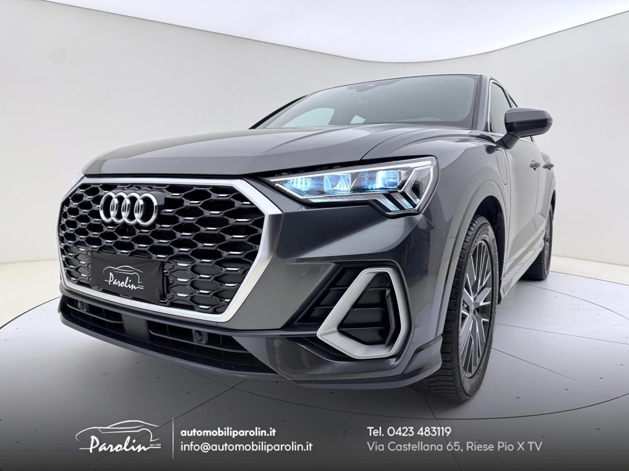 Audi Q3 Sportback 45 1.4 tfsi e S-line edition s-tronic ACC-pelle