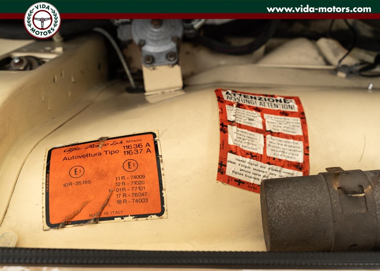 Alfa Romeo Alfetta GTV 2.0 * PRIMA SERIE * TAGLIANDATA