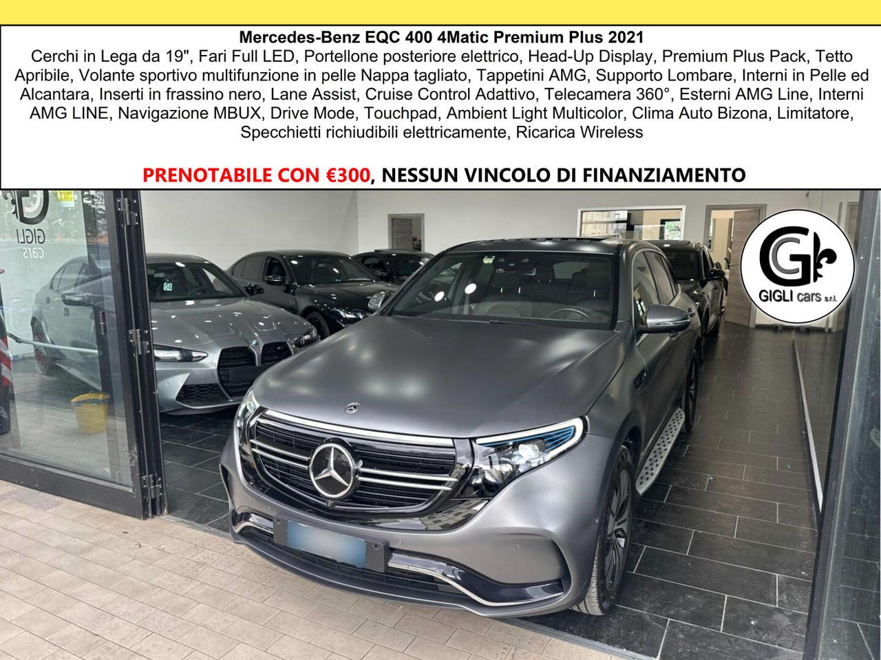 Mercedes EQC - N293 400 4Matic Premium Plus AMG Cam360° Tetto Led NAVI
