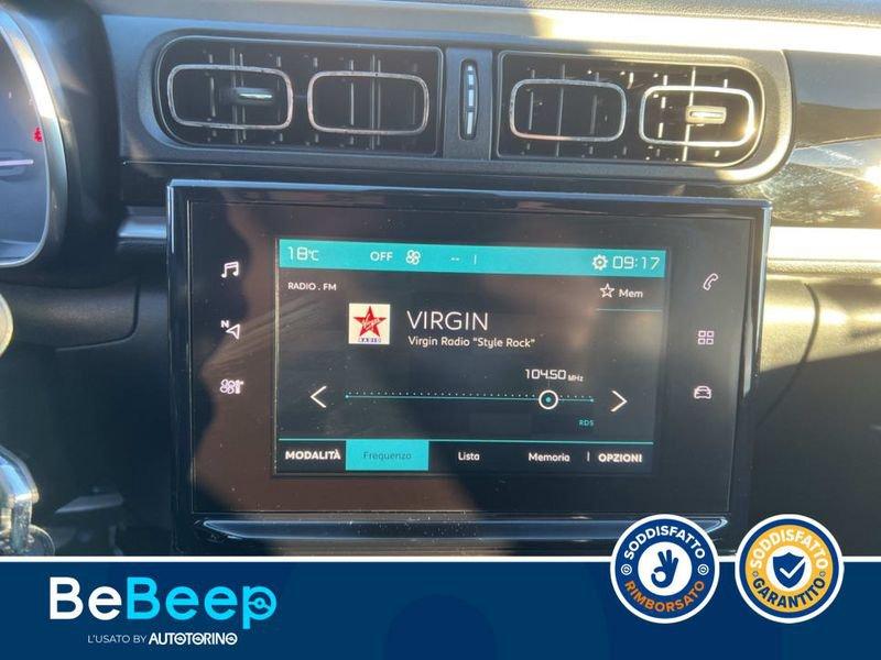 Citroën C3 1.2 PURETECH SHINE S&S 83CV NEOPATENTATI MY18