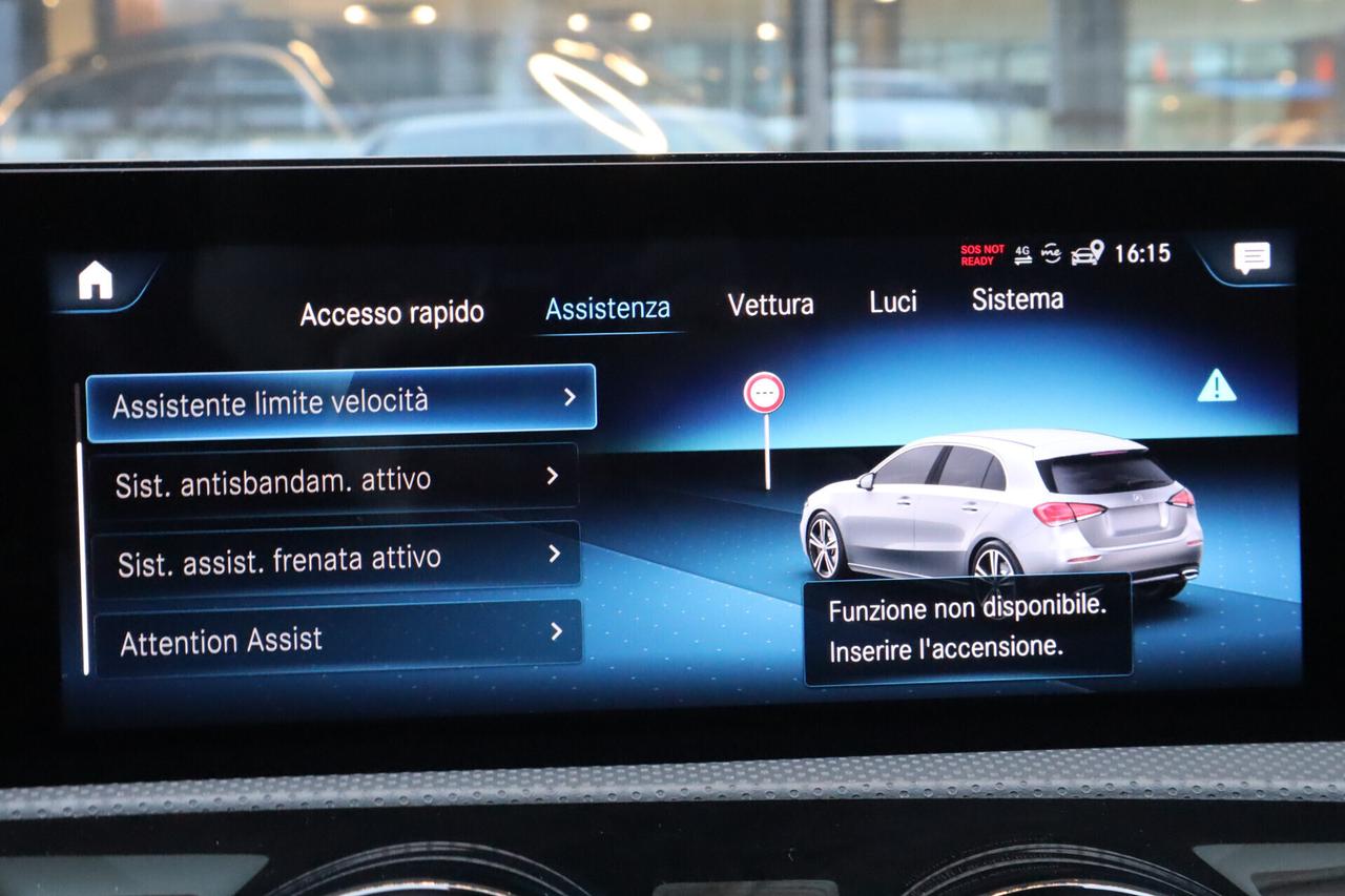 Mercedes-benz A 180 Mercedes A 180 d 2.0D SPORT AUTOMATIC LED DIGITAL DISPLAY MBUX CAMERA ANCHE GUIDABILE DA NEOPATENTAT