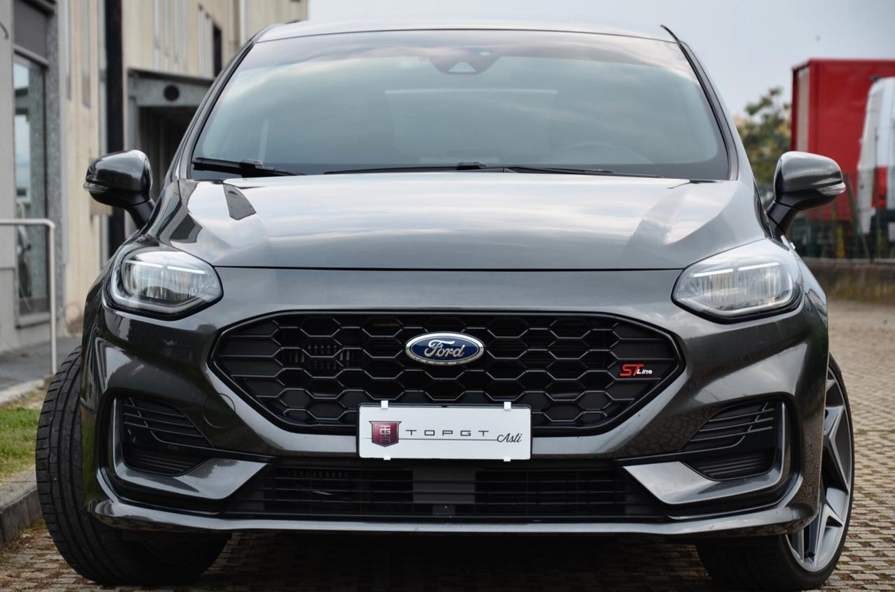 FORD FIESTA 1.0 ECOBOOST HYBRID ST-LINE 125cv, UNICOPROPRIETARIO, SERVICE FORD, EURO 6D, SCARICO, FARI LED, APPLE ANDROID, 18", PERMUTE
