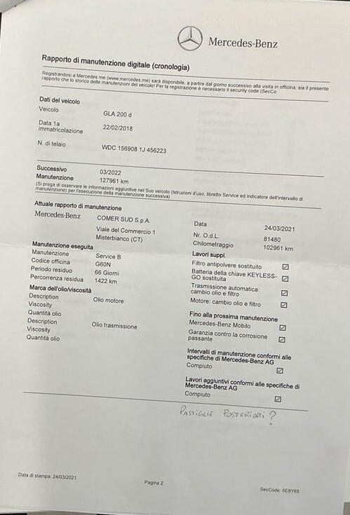 Mercedes-benz GLA 200 d Automatic Sport