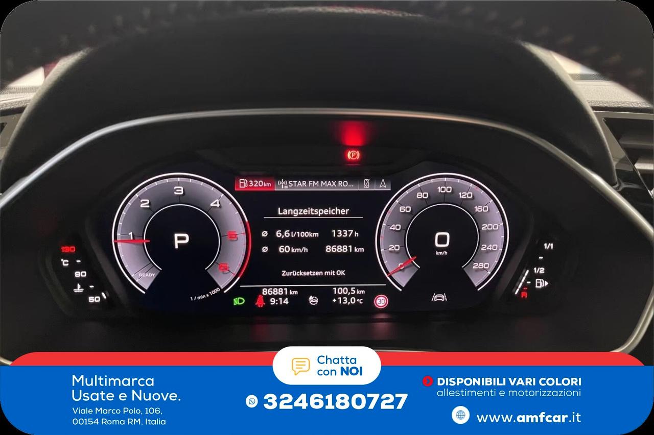 Audi Q3 35 TDI S tronic S Line Navi Pano Matrix cerchi 19