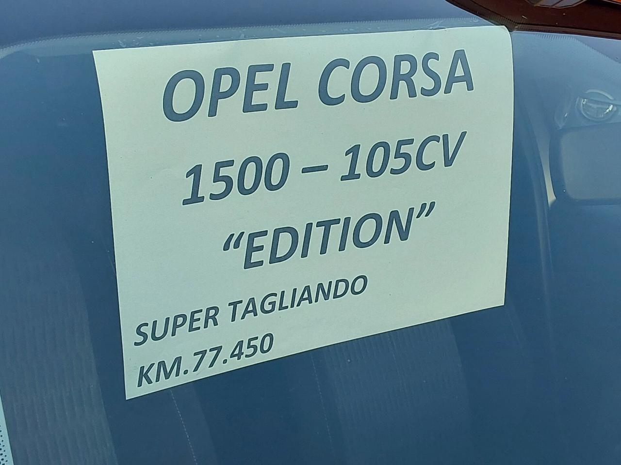 Opel Corsa 1.5 D 100 CV Edition (Bicolore Metallizzato)