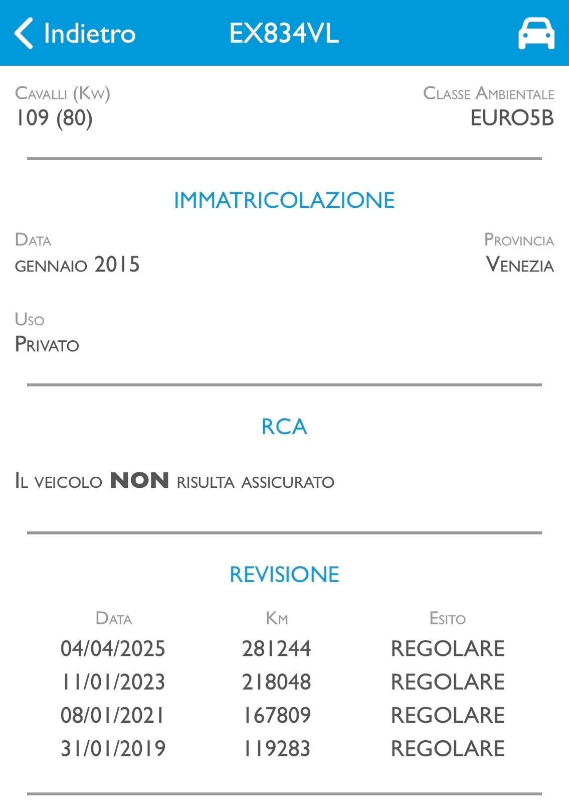 VOLKSWAGEN CADDY 2.0 METANO-5 POSTI-KM CERTIFICATI