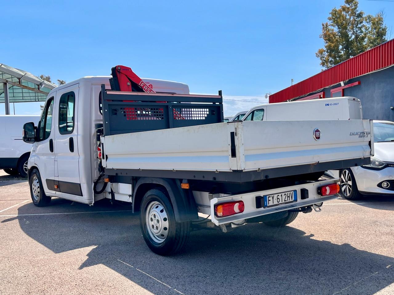 FIAT DUCATO MAXI 35 doppia cabina 7 Posti - CASSONE FISSO E GRU Fassi