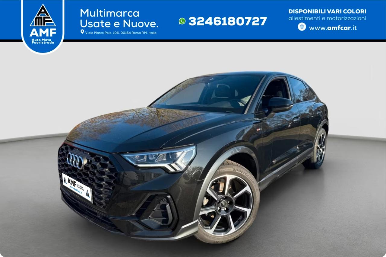 Audi Q3 Sportback 35 TFSI S-Line S-tronic telecamera 19"