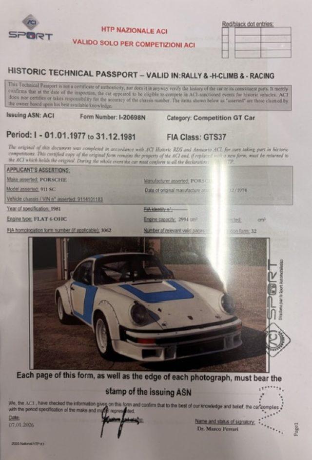 PORSCHE 911 2.7 rally regolarita salita