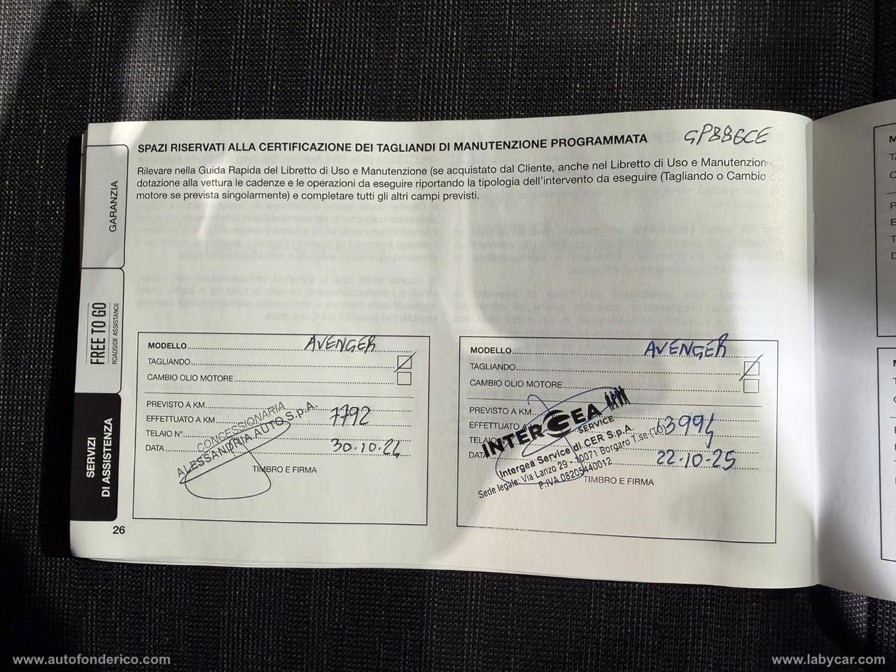 JEEP Avenger 1.2 Turbo 100 CV Altitude