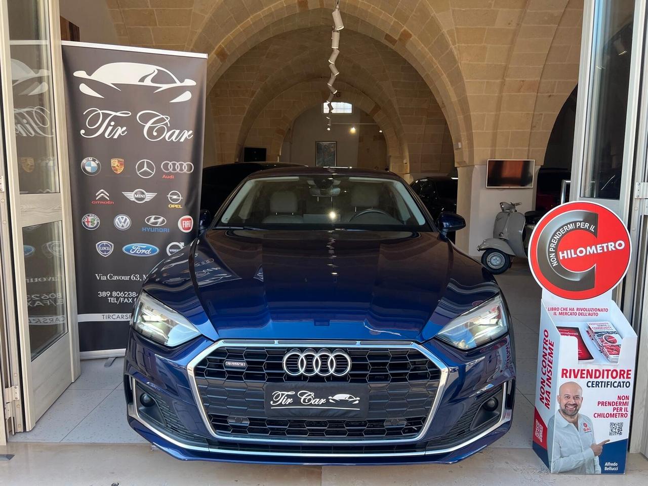 AUDI A5 SPORTBACK 40 TDI MEHV 204CV QUATTRO PELLE NAVI CAM ANNO 2021