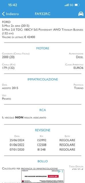 Ford S-Max 2.0 TDCi 180CV Start&Stop Powershift Titanium