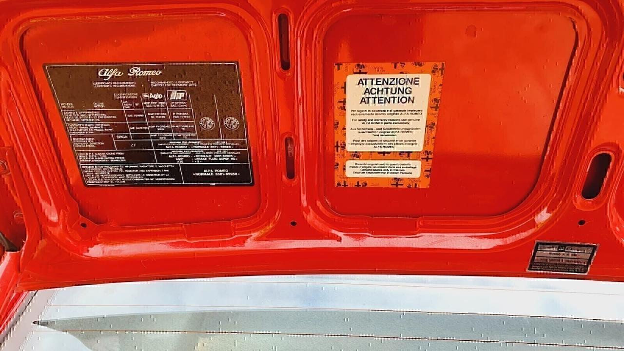 Alfa Romeo 75 1.6 carburatori unipro ASI CRS Imp GPL