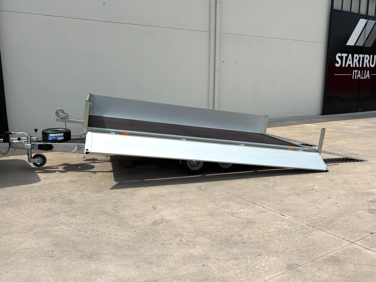 CARRELLO RIMORCHIO CON SPONDE 2500 KG