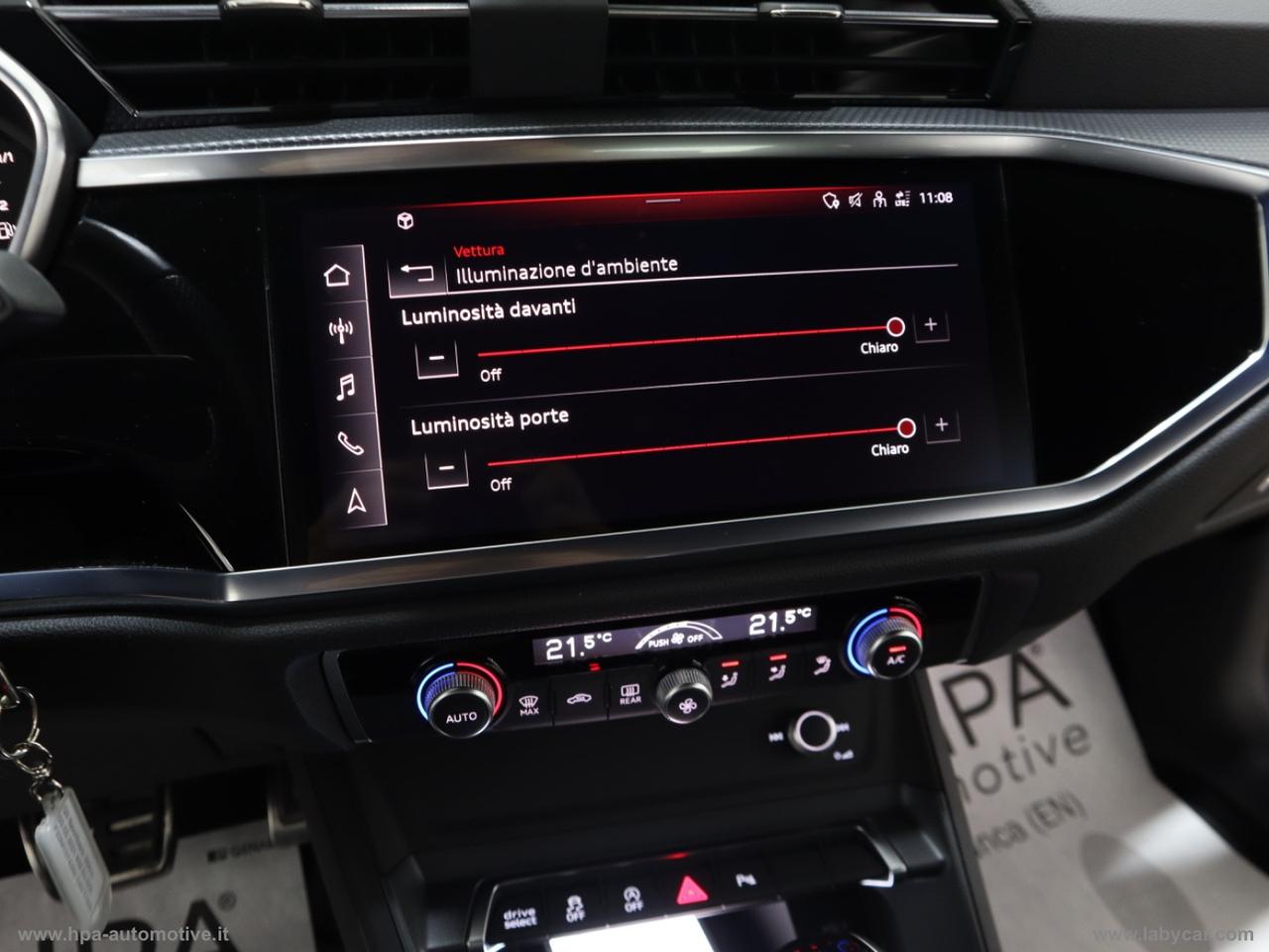 AUDI Q3 SPORTBACK 2.0TDI 200CV S-tronic S-LINE NAVI MATRIX LED PELLE QUATTRO RETROCAMERA