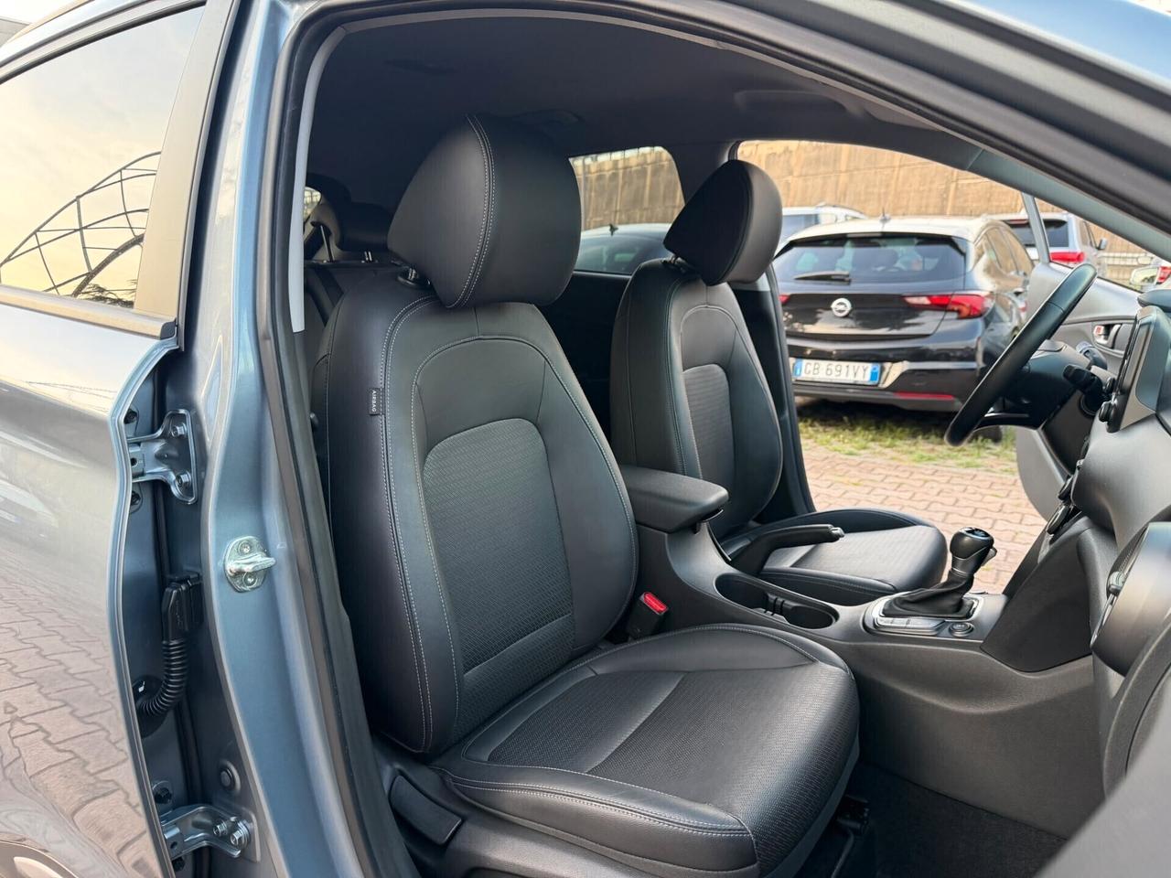 Hyundai Kona 1.6 CRDI 136 CV 4WD AUTOMATICA NAVIGA CAMERA SENSORI PDC OK NEOPATENTATI