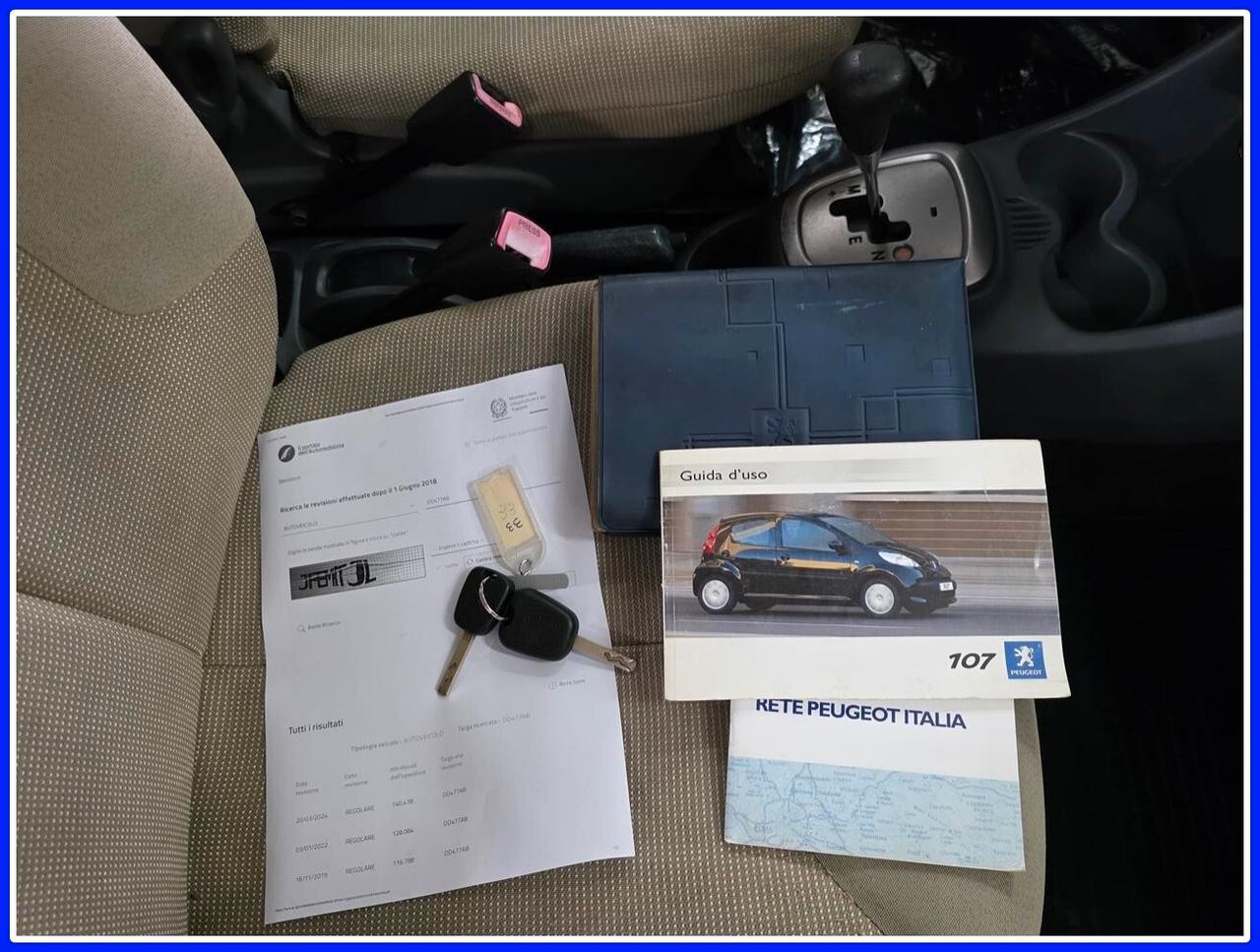 Peugeot 107 1.0 5/P Cambio Automatico Garanzia