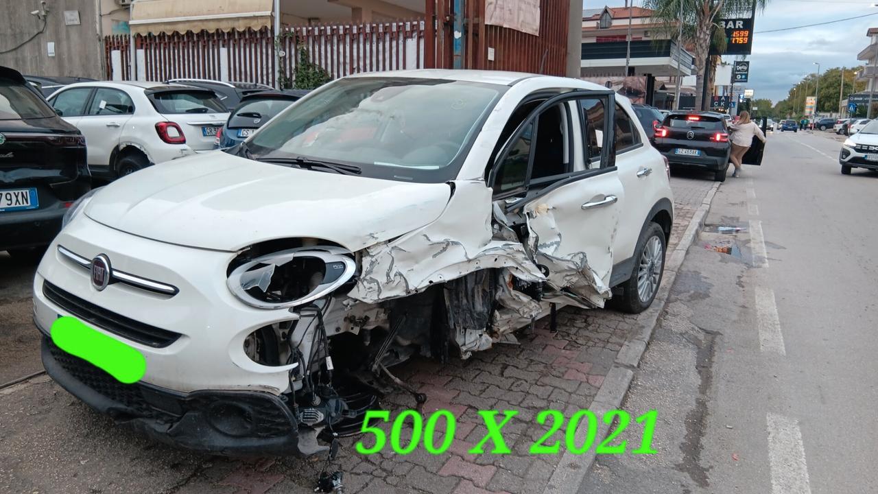 Fiat 500X incidentata sinistrata mondialcars km 66.000