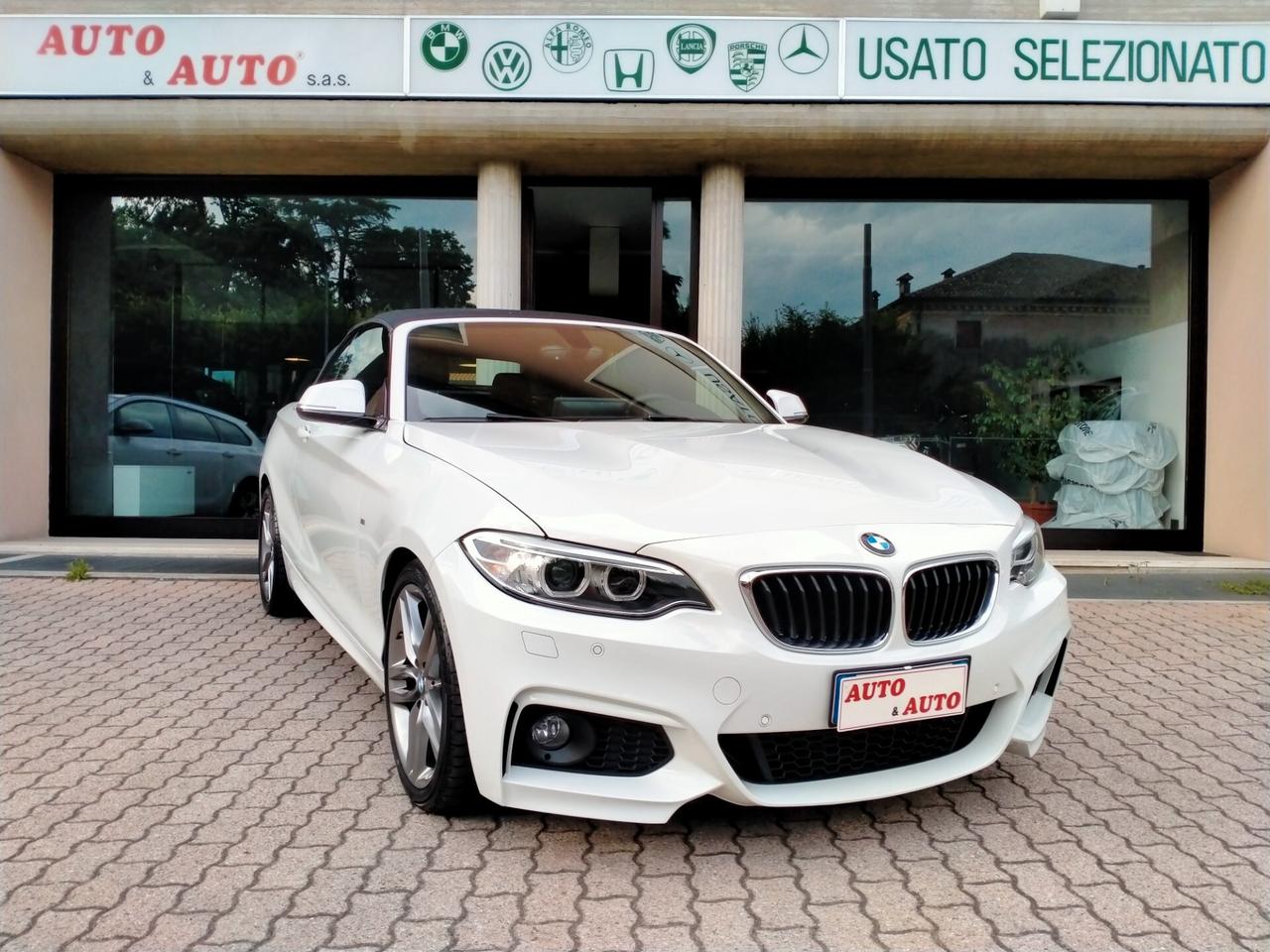 BMW 218 D CABRIO F23 150CV MSPORT STEPTRONIC / FULL SVC BMW / CAMERA / DA VETRINA