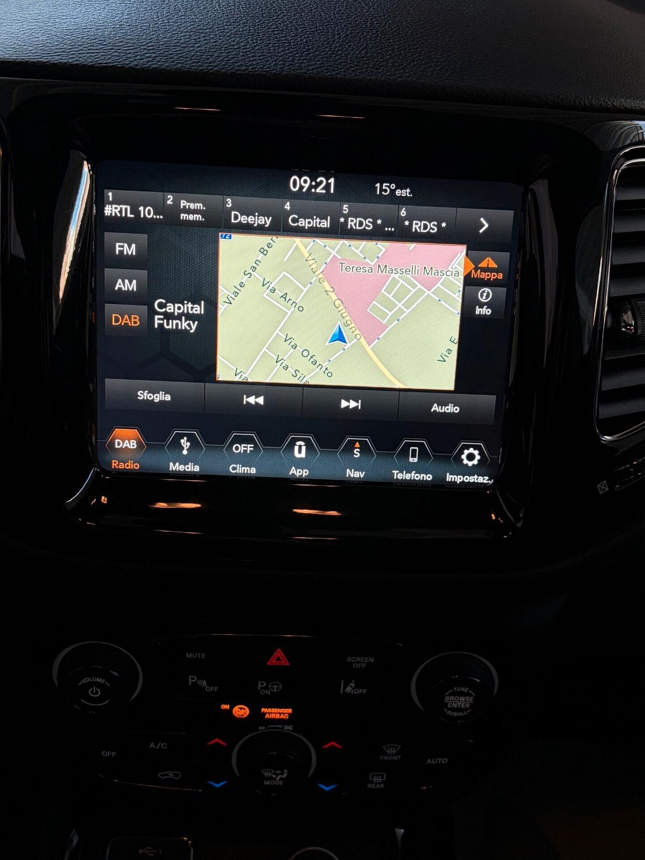 JEEP COMPASS 1.6 M-JET 120cv LIMITED (UNIPROP.)