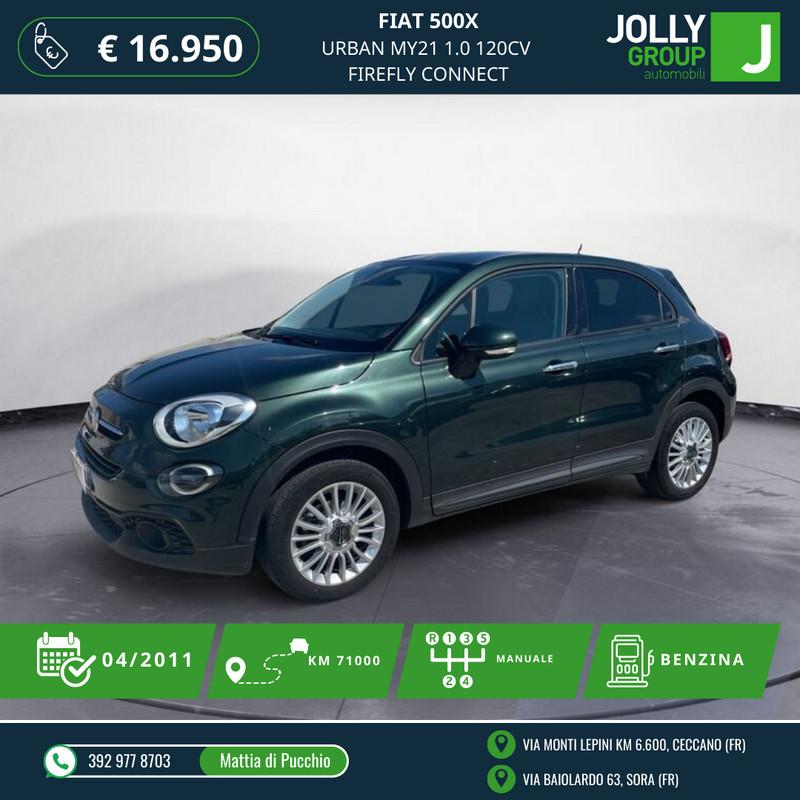 FIAT 500X Urban My21 1.0 120cv Firefly Connect