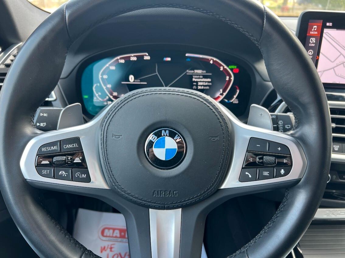BMW X3 xdrive20d mhev 48V Msport auto UNICO PROPRIETARIO