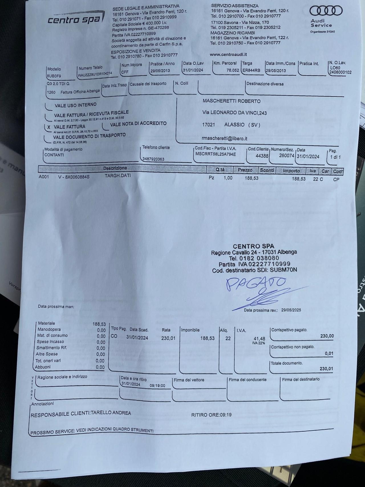 Audi Q3 2.0 TDI quattro Advanced NEOPATENTATI!!!