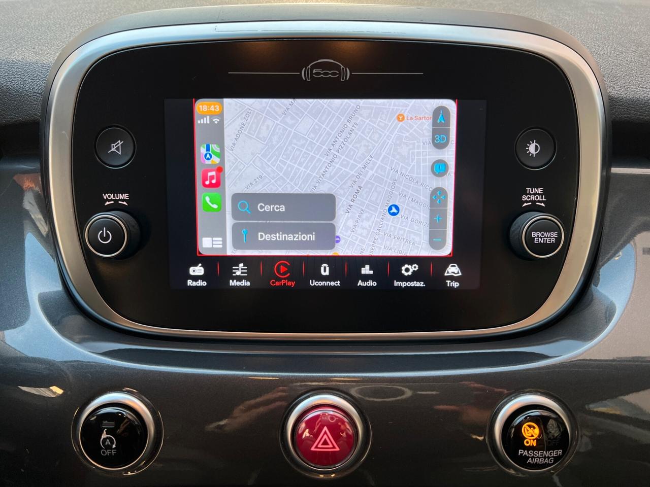 FIAT 500 X 1.0 T3 CROSS 120CV PELLE NAVI OK NEOPAENTATO ANNO 2019