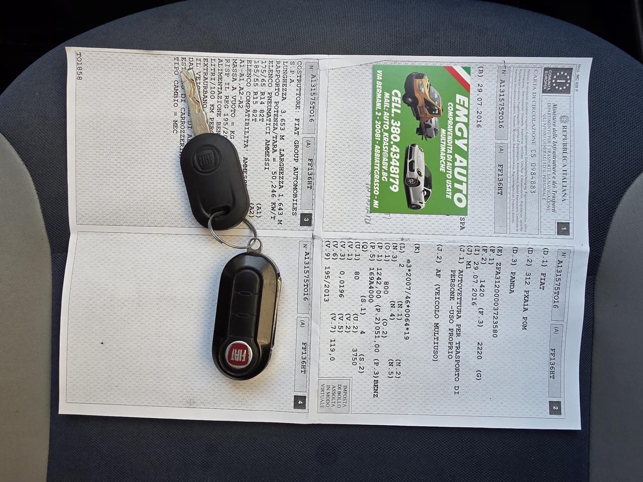 Fiat Panda 1.2 K-WAY euro 6 b