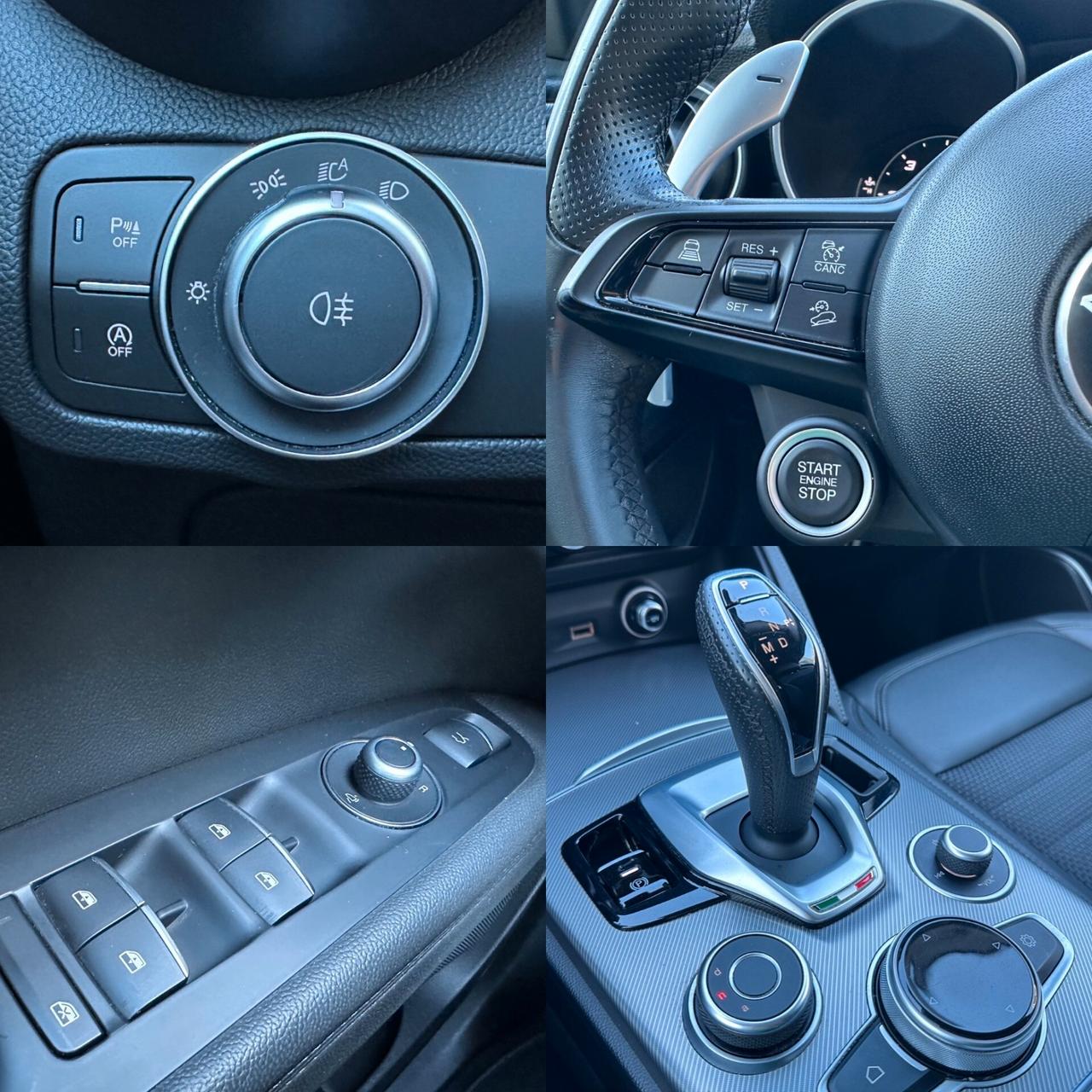 AlfaRomeo Stelvio 2.2D 190CV Q4 SPRINT AUTOMATICA! PELLE/STOFFA NAVI
