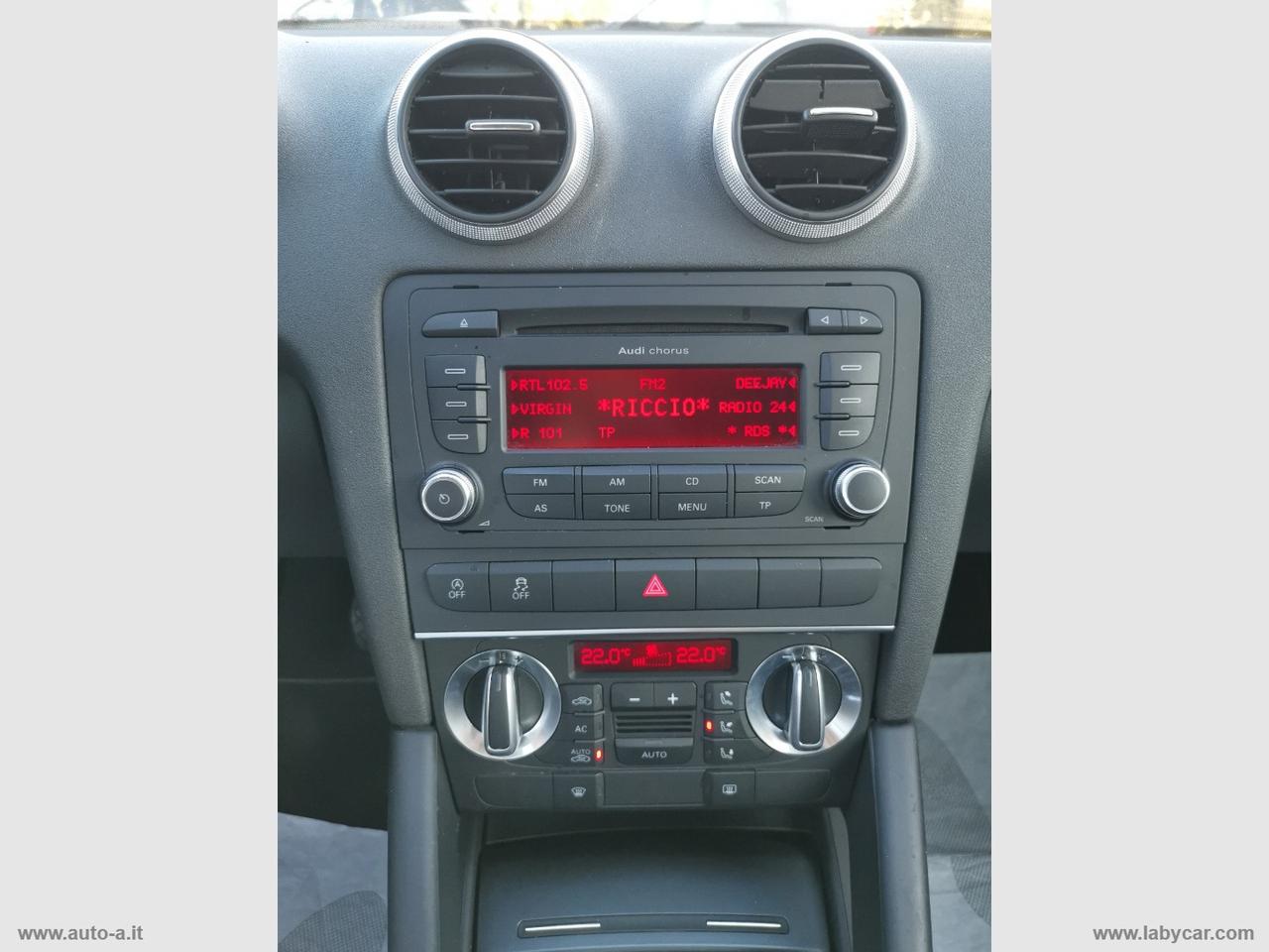 AUDI A3 SPB 1.6 TDI 105 CV CR Ambition